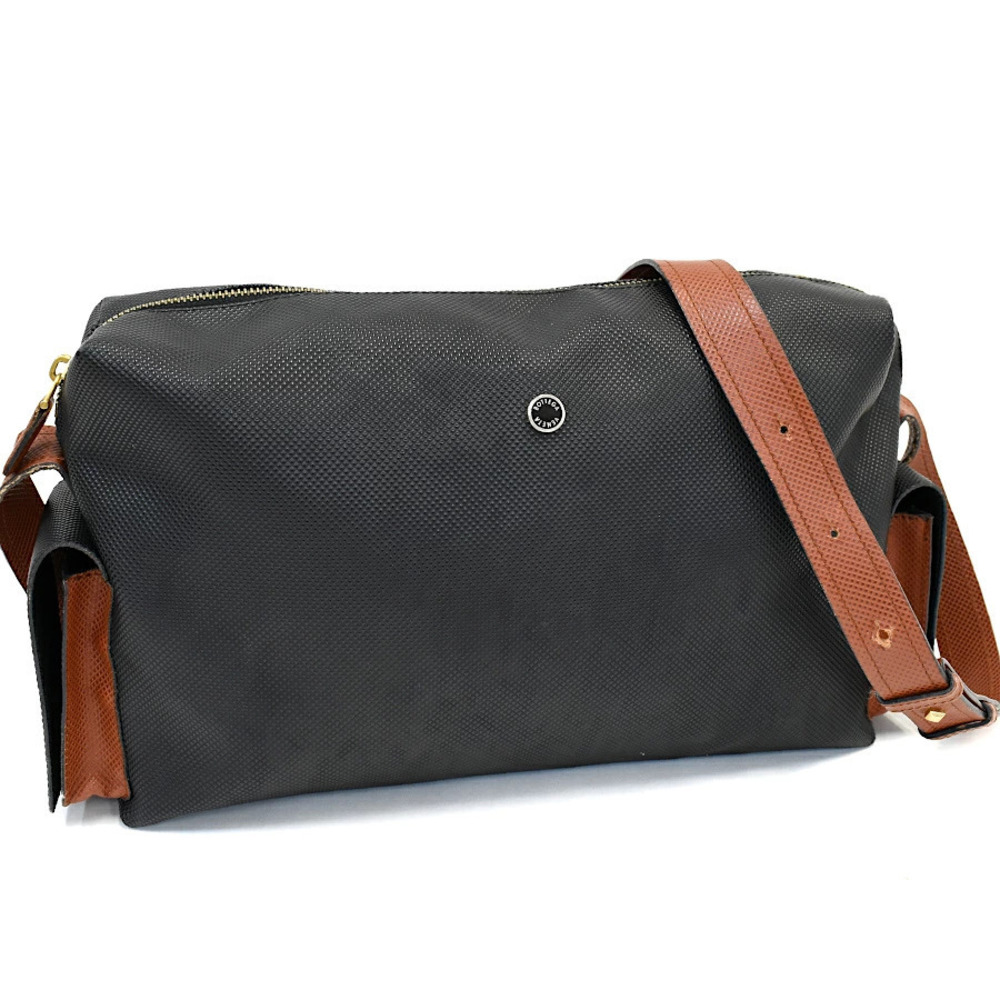 Bottega Veneta Messenger Shoulder Bag Black Brown